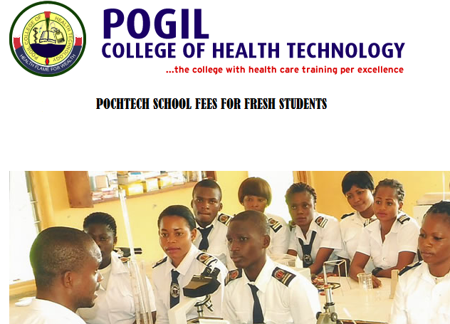 Pogil College of Health Technology School Fees For Fresh Students 2024/2025 Academic Session